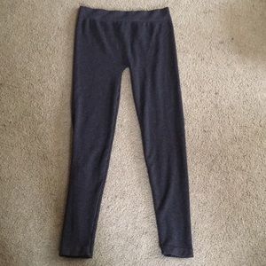 Sweater material dark gray leggings